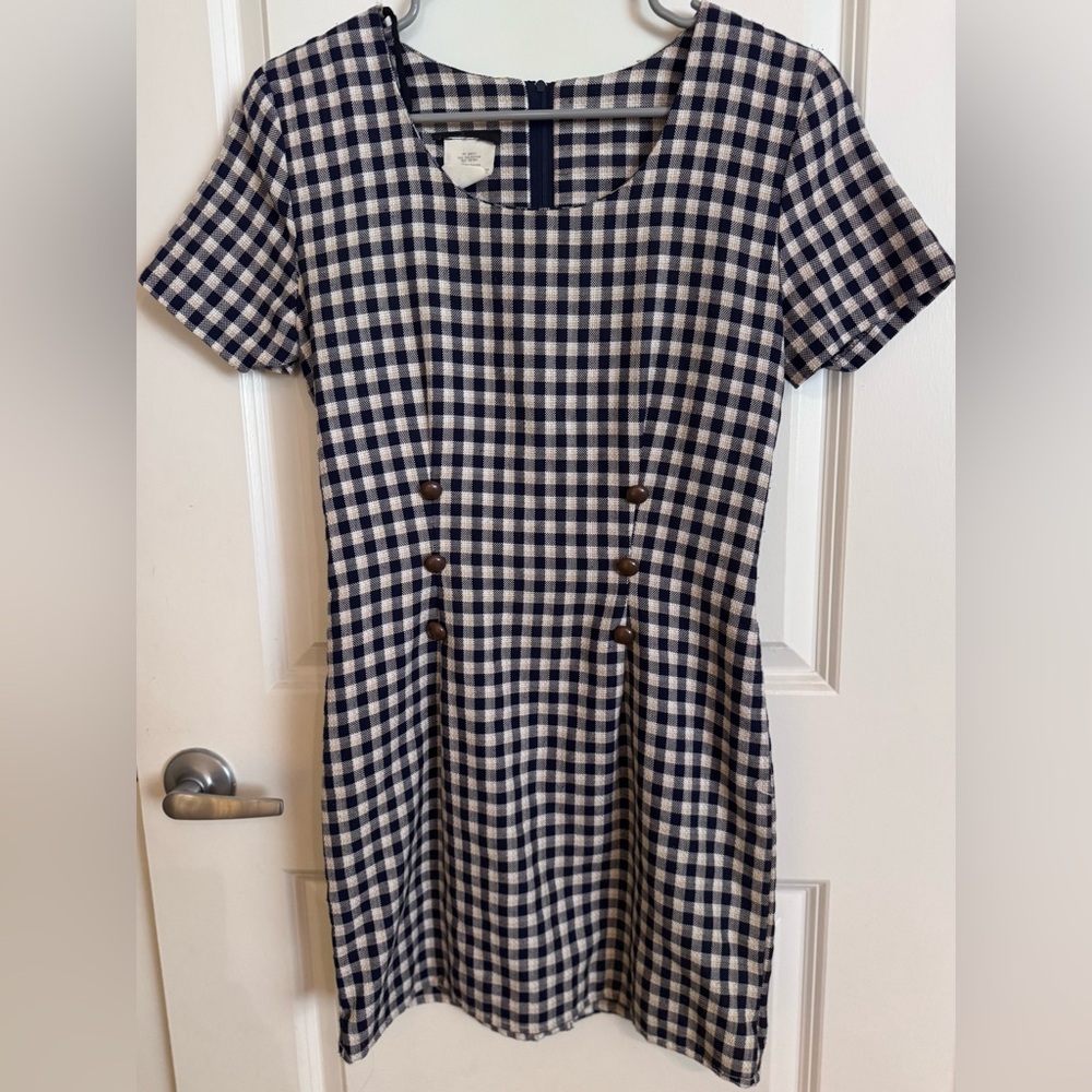 VINTAGE 1990s PLAID MINI DRESS